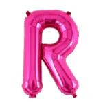 Balon Folie Litera R 40cm, Fuchsia