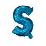 Balon Folie Litera S 40cm, Albastru