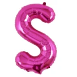 Balon Folie Litera S 40cm, Fuchsia