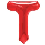 Balon Folie Litera T 40cm, Rosu