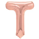 Balon Folie Litera T 40cm, Roz