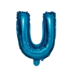 Balon Folie Litera U 40cm, Albastru
