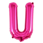 Balon Folie Litera U 40cm, Fuchsia