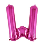 Balon Folie Litera W 40cm, Fuchsia
