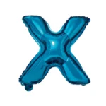 Balon Folie Litera X 40cm, Albastru