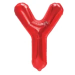 Balon Folie Litera Y 40cm, Rosu