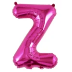 Balon Folie Litera Z 40cm, Fuchsia