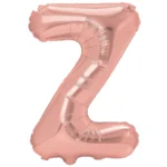 Balon Folie Litera Z 40cm, Roz Auriu