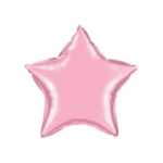 Balon Folie Stea Roz Deschis 20cm