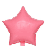 Balon Folie Stea 46cm, Roz Pastel