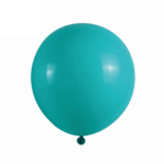 Set 5 Baloane Latex Jumbo 46cm, Turquoise/Tiffany