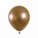 Set 25 Baloane Latex Chrome 13cm, Auriu Sampanie