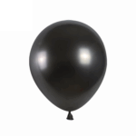 Set 100 Baloane Latex Chrome 13cm, Negru