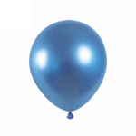Set 25 Baloane Latex Chrome 13 cm, Albastru Deschis,Light Blue