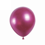 Set 50 Baloane Latex Chrome 25cm, Fuchsia