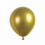 Set 25 Baloane Latex Chrome 30cm, Auriu Gold