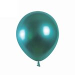 Set 50 Baloane Latex Chrome 30cm, Verde