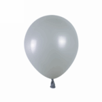 Set 50 Baloane Latex Macaron 13cm, Gri