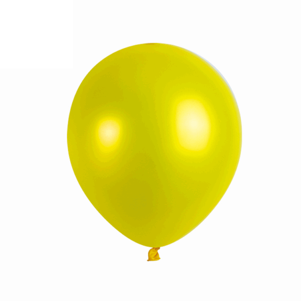 Set 50 Baloane Latex Metalic 13cm, Galben,Yellow