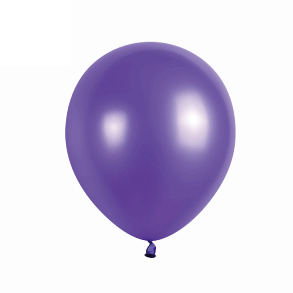 Set 50 Baloane Latex Metalic 13cm, Mov