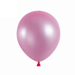 Set 25 Baloane Latex Metalic 13cm, Roz Deschis
