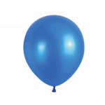 Set 50 Baloane Latex Metalic 30cm, Albastru