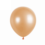 Set 50 Baloane Latex Metalic 30cm, Portocaliu Deschis/Light Orange