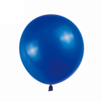 Set 5 Baloane Latex Jumbo Retro 46cm, Albastru Bleumarin