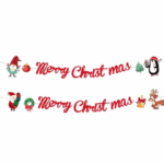 Banner de Craciun 230cm, Rosu