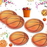 Farfurii De Hârtie Baschet, 18 cm, Set De 6 Bucăți