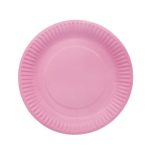 Farfurii De Hârtie Roz, 18 cm, Set De 6 Bucăți