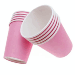 Pahare De Hârtie Roz, Set De 6 Bucăți