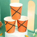 Pahare De Hârtie Tematică Baschet, Set De 6 Bucăți