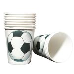 Pahare De Hârtie Tematică Fotbal, Set De 6 Bucăți