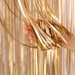 Perdea de Petrecere Champagne auriu mat 100x200cm