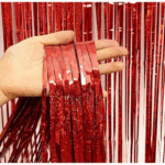 Perdea de Petrecere Holografica Rosie 100x200cm