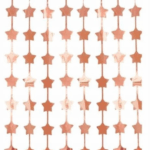 Perdea de Petrecere Stelute Auriu Roz 100x200cm