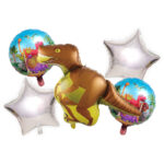 Set 5 Baloane Folie, Dinozaur
