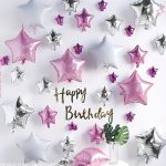 Set Ghirlanda Happy Birthday cu Stelute-43 Bucati