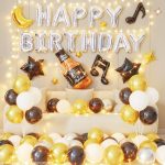 Set Ghirlanda Happy Birthday Sticla Whisky-42 Bucati