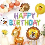 Set Ghirlanda Happy Birthday cu Animale-50 Bucati