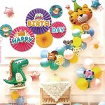 Set Ghirlanda Happy Birthday cu Animale-45 Bucati