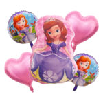 Set de 5 Baloane Folie Prințesa Sofia