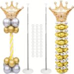 Suport Baloane Reglabil cu Coloană Metalică 200 cm 