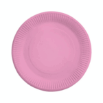 Farfurii din Hartie , Roz , Set 10 buc , 18 cm