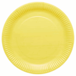 Farfurii din Hartie , Galben , Set 10 buc , 18 cm