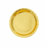 Farfurii De Hârtie Aurie, 18 cm, Set De 6 Bucăți