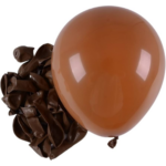Set 5 Baloane Latex Jumbo Retro 46cm, Maro Cafeniu,Coffe