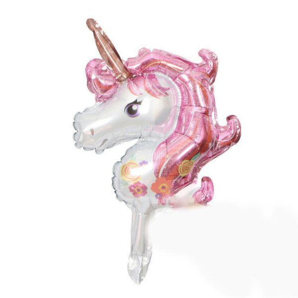 Balon Folie 45cm, Unicorn Roz