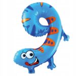 Balon Folie Animal 40cm Cifra 9